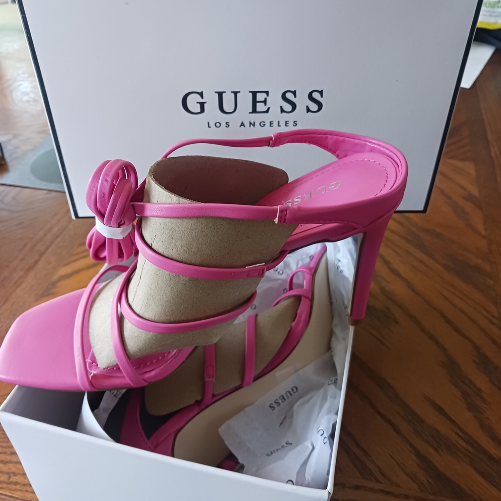 Guess Pink and Cream Stiletto Heels